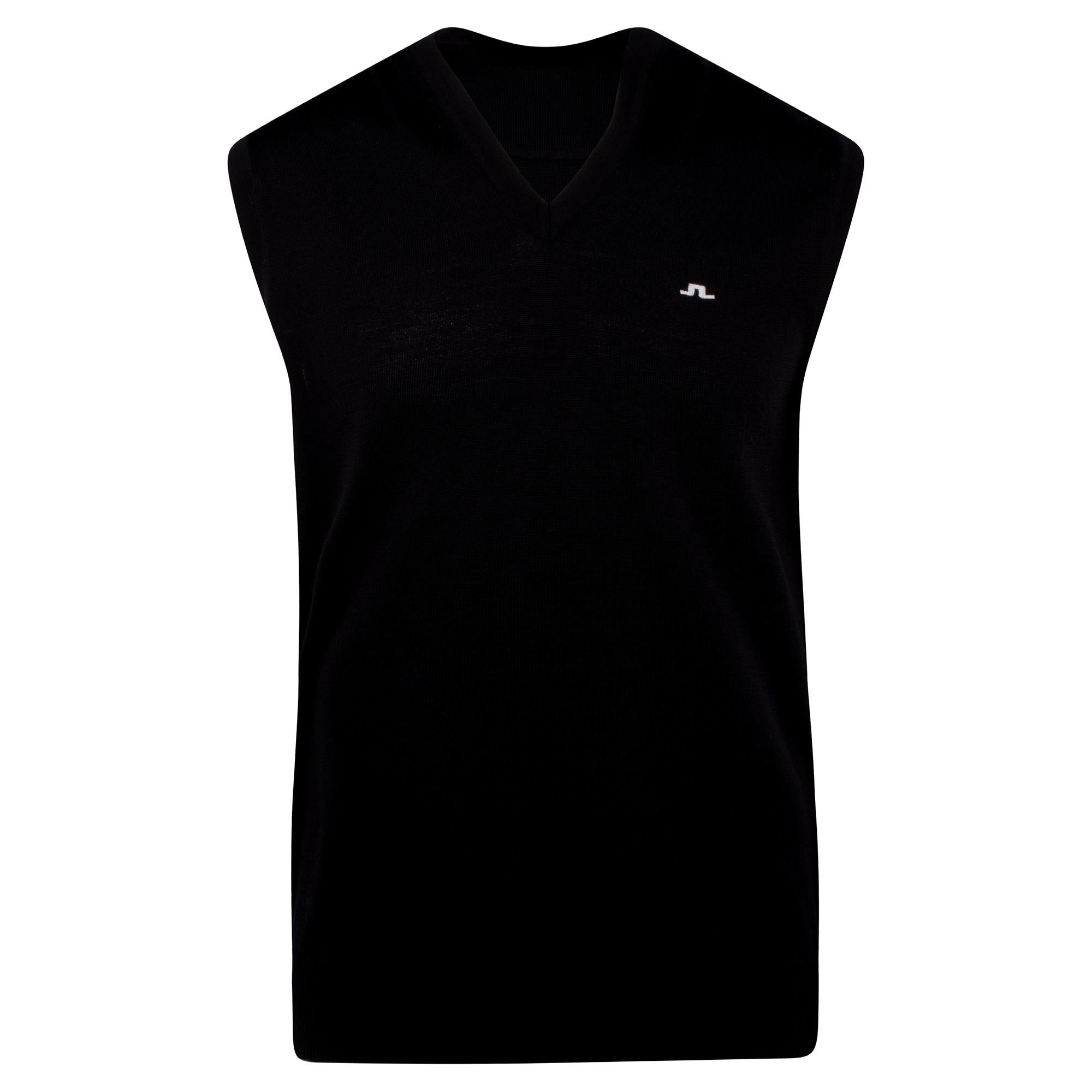 J Lindeberg Liam Knitted Mens Tour Merino Golf Vest Navy